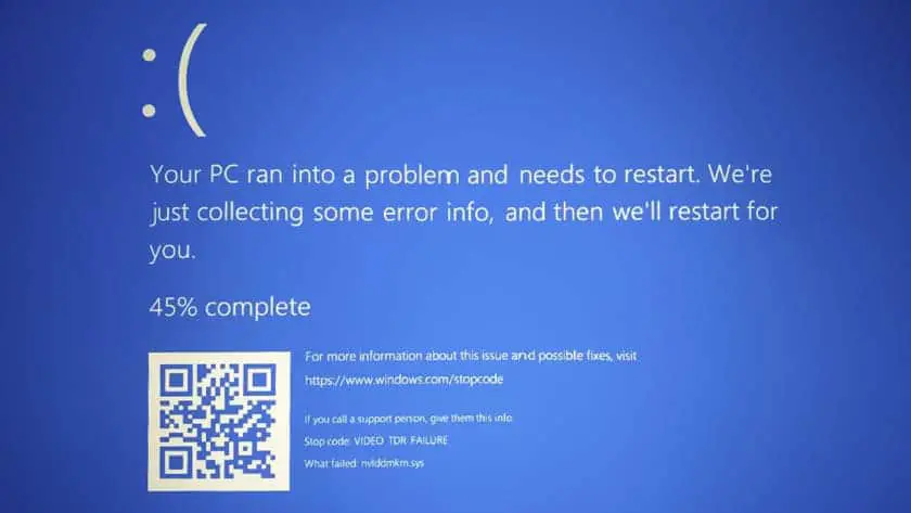 he computer crashes and won’t reboot